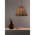 Miniatyrbillede 4 af 4: Rattan kuppel pendel - FARO - SUMBA - Sort - E27 - 3000K - 56 cm NEGRO