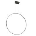 Miniatyrbild 1 av 6: Sollux Lighting Rio Integrated LED Circle Pendel Taklampa, Svart, 3000K, 7820lm