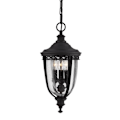 Miniatyrbillede 1 af 5: Loftlampe - Elstead - Engelsk Trosse - 3 pærer - Sort - IP23 svart