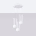 Miniatyrbillede 2 af 5: Pendel - Sollux - Brina - Stål - G9 3x max 8W LED - Hvid