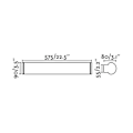 Miniatyrbild 2 av 2: LED-applikation - FARO - Danubio - 18W - 2700K - IP44 NICKEL