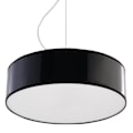 Miniatyrbillede 1 af 4: ARENA 35 E27 LED pendel Modern Loft BOHO Design - SOLLUX - Sort - 2 pærer - PVC