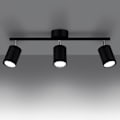 Miniatyrbillede 3 af 6: Plafonnier Spot Bar - SOLLUX - Lemmi - Sort - Stål - 3 pærer GU10 - 40W