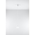 Miniatyrbild 3 av 6: Pendel DIEGO 1 E27 LED Modern Loft BOHO Design Corridor - Vit