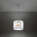Miniatyrbillede 2 af 6: Hængelampe - Sollux Lighting - Unicorn 30 - Hvid/multifarvet - 30x30x95 cm - LED vit/flerfärgad