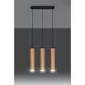 Miniatyrbillede 3 af 6: LINO 3 GU10 LED Pendel Moderne Loft BOHO Design Korridor - TRÆ