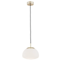 Miniatyrbillede 1 af 2: Globe hængende loftslampe 20 cm Mat Opal - Argon - TRINI - Glas, Messing og Stål - E27 - Stue - LED