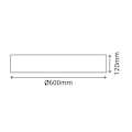 Miniatyrbillede 3 af 4: Plafonnier MOON - SULION - Hvid - LED - Moderne - Design