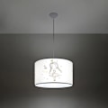 Miniatyrbild 2 av 6: Sollux Lighting Princess 40 hänglampa vit/flerfärgad