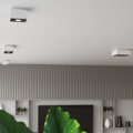 Miniatyrbillede 4 af 6: Loftslampe MONO 2 GU10 LED Spot Moderne Loft Design til soveværelse Stue Trapper Korridor - Hvid
