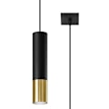 Miniatyrbillede 1 af 6: LOOPEZ 1 GU10 LED Pendel Modern Loft BOHO Design Korridor - Sort/Guld