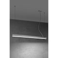 Miniatyrbillede 2 af 6: Sollux PINNE LED integreret lige stang lineær pendel 115cm Hvid 4000K