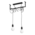 Miniatyrbillede 1 af 6: SALAMANCA 2 E27 LED Pendel Moderne Loft BOHO Design Korridor - Sort