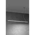 Miniatyrbillede 2 af 6: Sollux PINNE Suspension Bar Lige LED 80cm Integreret Lysegrå 4000K