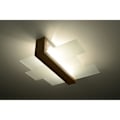 Miniatyrbild 3 av 4: FENIKS Naturträ LED-taklampa - SOLLUX - Irregular Square - E27 LED - Inomhus