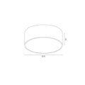 Miniatyrbild 2 av 2: Argon DARLING Taklampa 25cm Vit Struktur 2450lm 3000K