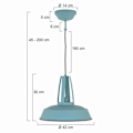 Miniatyrbild 3 av 3: Taklampor - SIENNA - EdenDome - Svart - Diameter 42 cm - Sockel E27