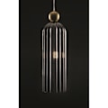 Miniatyrbillede 3 af 3: Maytoni Antic Moderne loftslampe i fin guld, grå lampeskærm af glas