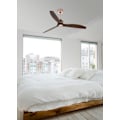Miniatyrbillede 4 af 4: Loftsventilator uden belysning Lorefar JUST FAN Loftsventilator i kobber og polycarbonat vinger Valnød farve KOPPAR