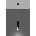 Miniatyrbillede 3 af 6: LOOPEZ 1 GU10 LED Pendel Modern Loft BOHO Design Korridor - Sort/Guld