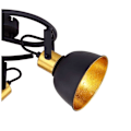 Miniatyrbillede 3 af 4: Loftslampe, rundel, sort guld, justerbar, FILLO