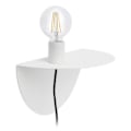 Miniatyrbild 1 av 3: Vägglampa - Faro - Nit - Vit - L40cm - E27 - Metall