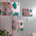 Miniatyrbillede 2 af 3: Loftlampe - Onli - FLAMINGO - Cylindrisk - Rosa - E27 - Metal og stof