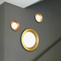 Miniatyrbillede 3 af 3: Applique eller Rund Loftlampe Metal Sort Ø20cm Kobber Faro - Side NEGRO