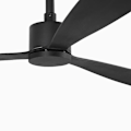 Miniatyrbillede 4 af 4: Sort ventilator uden lys sort Ø 132 cm AMELIA 33761 NEGRO