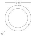 Miniatyrbillede 3 af 4: Designer loftslampe - KOLARZ - SERENA - Krom - 4 pærer - 50 cm diameter