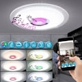 Miniatyrbillede 2 af 4: RGB LED loftslampe, Bluetooth højttaler, D 47,5 cm, TUNE