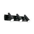 Miniatyrbillede 1 af 2: Væglampe - FARO - Lao - Sort - 3 LED-pærer - Moderne design - 42 cm NEGRO