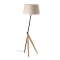 Miniatyrbillede 3 af 6: Gulvlampe - Faro - TREEWOOD - Ask - Beige skær - E27 BLANCO