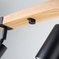 Miniatyrbillede 5 af 6: Sollux Lighting Fager 4L loftslampe svart