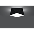 Miniatyrbillede 3 af 6: HEXA 25 Sort Moderne Loftslampe Indendørs Lampe til Soveværelse Stue E27