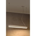 Miniatyrbillede 2 af 6: Sollux PINNE LED lineær pendel 65cm Hvid 3000K
