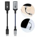 Miniatyrbillede 2 af 7: Multifunktionel 8-bens hun til Type-C han kabeladapterstik Black