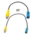 Bakkamera Adapterkabel Fakra til RCA 12-tommer længde Bruges til C/E/GLKS80L