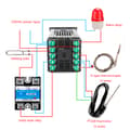 Miniatyrbilde 6 av 7: PID temperaturkontroller universell relé-SSR utgang termoelementinngang oppvarming null - K type input solid s