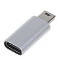 Pikkukuva 4 / 9: USB C - Mini USB 2.0 -sovitin, Type C naaras - Mini USB 2.0 uros -muunnin