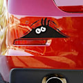 Miniatyrbillede 2 af 5: 3D Tegneserie Sjov Kikkert Monster Vinyl Bilmærkat Emblem Badge Design, 19cm *7cm