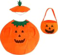 Pumpadräkt med hatt: Halloweenfestdräkt för vuxna