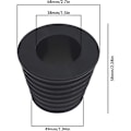Pikkukuva 4 / 4: Aurinkovarjon reiän rengastulppa Joustava Helppo Asennus Aurinkovarjon kiila uima-allasterassille{EE} Umbrella Cone*2pcs