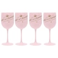 Pikkukuva 1 / 5: 500ml Moet Samppanjahuilut Lasi Muovi Akryyli Samppanjalasi Viinilasi PINK 4PCS
