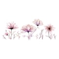 Miniatyrbillede 4 af 5: Store Blomster Vægdekorationer Pink Blomstrende Vægmærkater Soveværelse