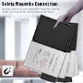 Miniatyrbilde 4 av 5: Beskyttelsesetui for ReMarkable Paper Pro - PC PU Lær, Magnetisk, Pennholder, Auto-Wake/Sleep Flerfarget Multicolor Brown