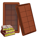 Miniatyrbillede 1 af 5: Dyb Chokolade Cookie Forme 2-pak, Store og Tykke Silikoneforme til Chokolade Cookies til Fyldte Cookies, Stor Chokolade Candy Form