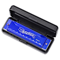 Pikkukuva 1 / 5: Huuliharppu C-sävyssä, 10-reikäinen Blues-Harp Diatoninen Huuliharppu 20 Ääntä Blue