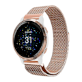 Miniatyrbild 5 av 6: Milanesiskt magnetarmband i rostfritt stål för Garmin venu 2/venu SQ/venu 2S Venu SQ 22mm Venu SQ Venu SQ Rose Gold
