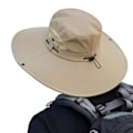 Miniatyrbild 5 av 5: Solhatt Anti-UV UPF 50+ Utomhus Fiskehatt Bredbrättad Fiske (Beige){ee} B